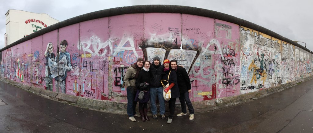 Berlin Wall group photo